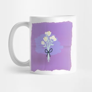 Purple and flower Mug